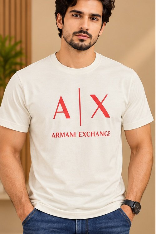 A | X Off-White Graphic Print Round Neck T-Shirt