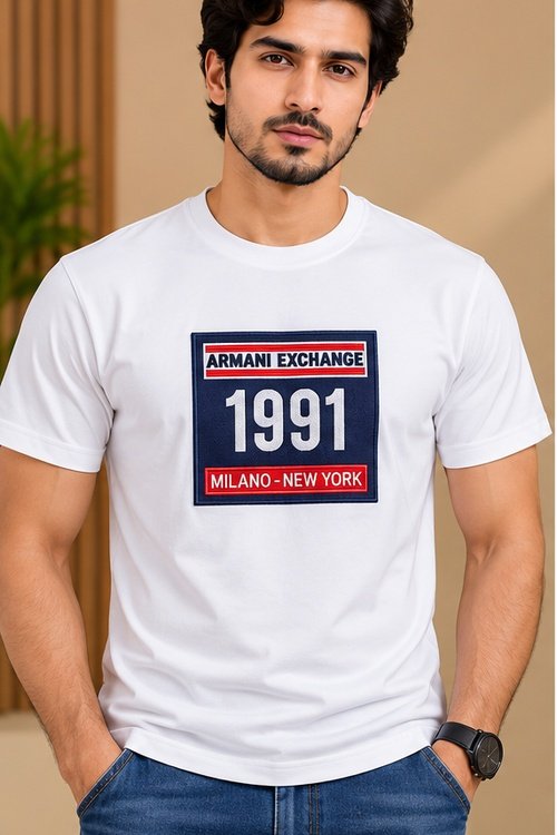 A | X White Graphic Print T-Shirt
