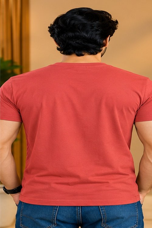 Superdry Red Eagle Graphic Print Round Neck T-Shirt - Image 3