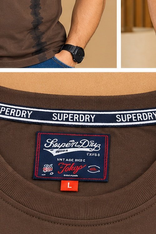 Superdry Brown Graphic Pocket T-Shirt - Image 4