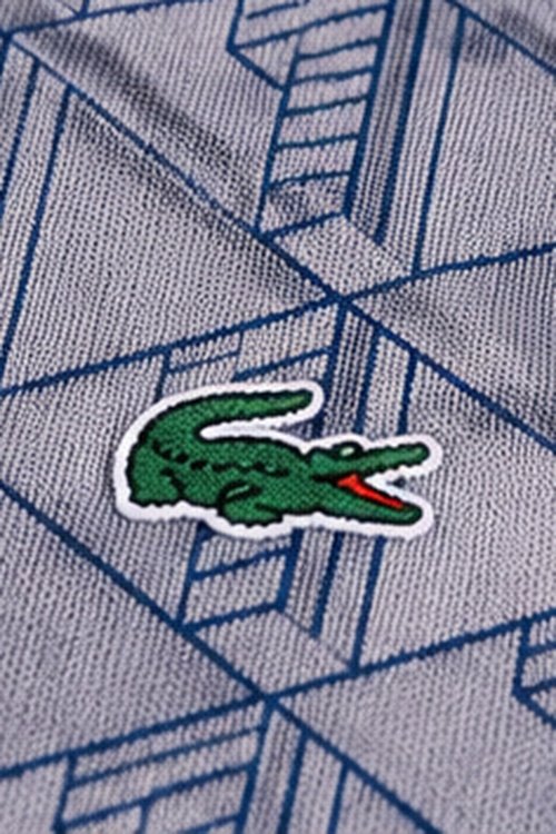 Lacoste Geometric Print Polo T-Shirt - Image 5